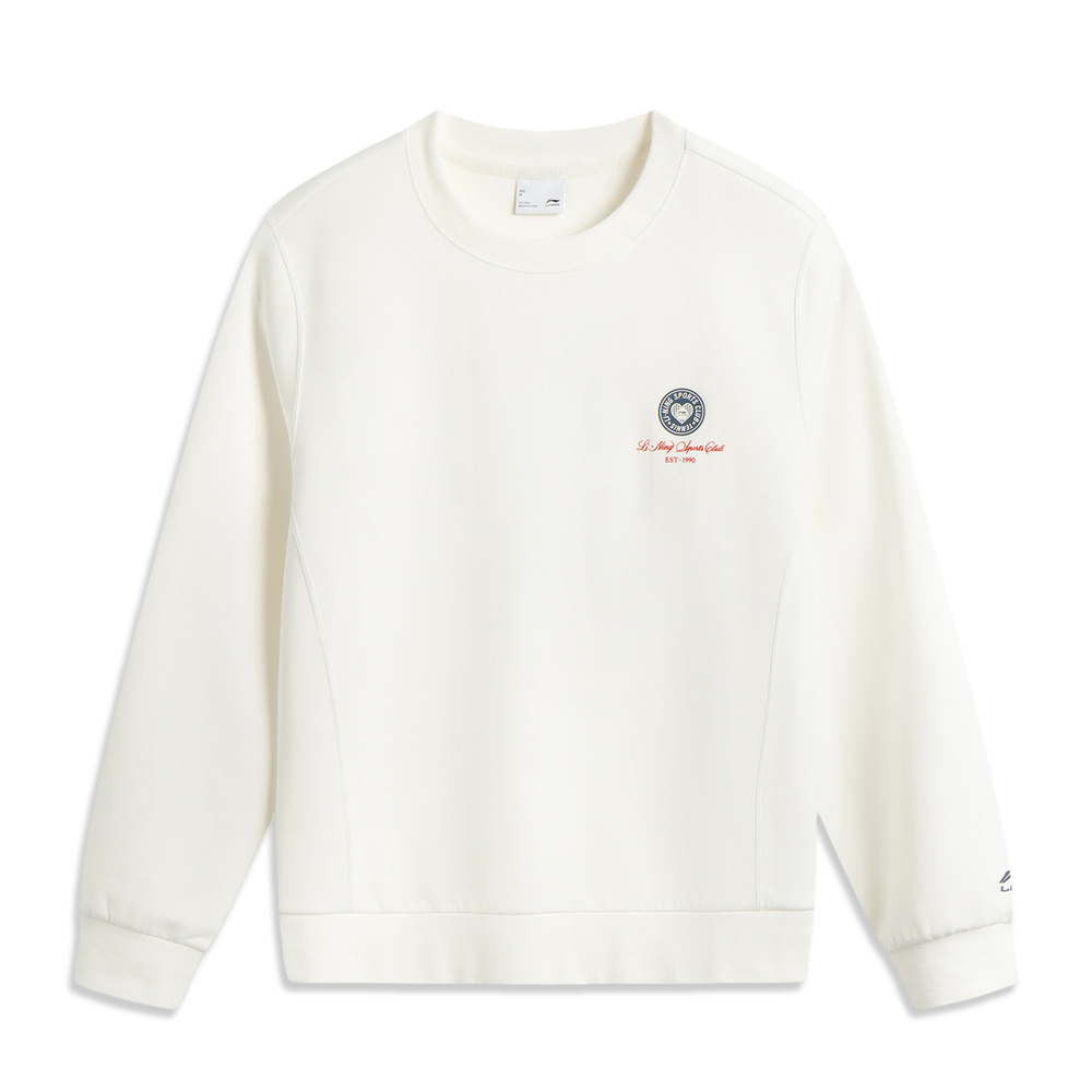 LI-NING李宁2025女子套头无帽卫衣针织无帽卫衣AWDV536-1