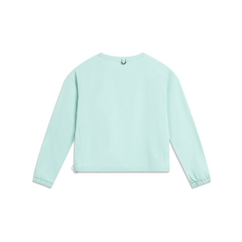 LI-NING李宁2025女子长袖T恤针织无领长TATLV282-2