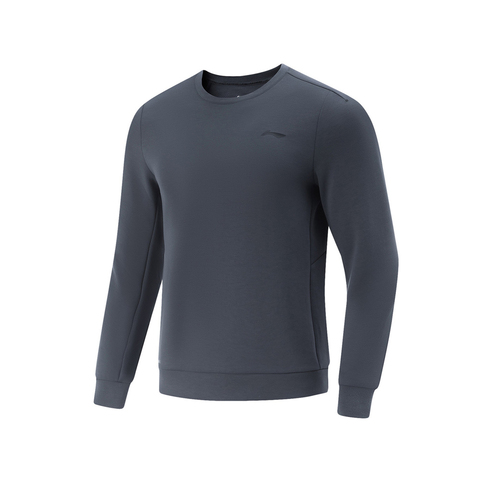 LI-NING李宁2025男子针织无帽上衣针织无帽卫衣AWDV501-6