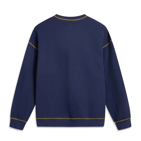 LI-NING李宁2025男子套头无帽卫衣针织无帽卫衣AWDV323-4