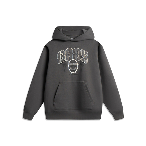 LI-NING李宁2025男子套头连帽卫衣针织连帽卫衣AWDV317-9