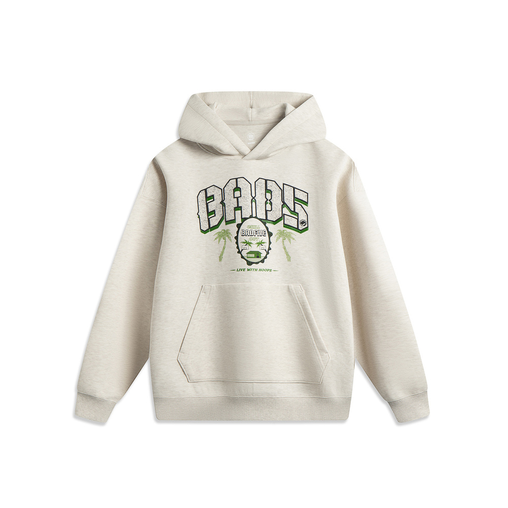 LI-NING李宁2025男子套头连帽卫衣针织连帽卫衣AWDV317-2