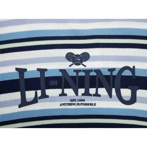 LI-NING李宁2025男子短袖文化衫针织无领短TAHSV493-2