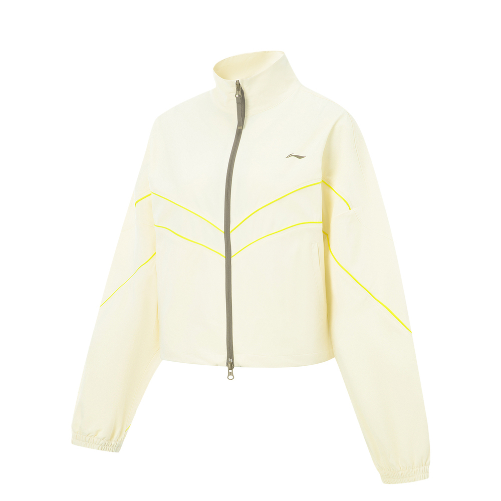 LI-NING李宁2025女子运动风衣梭织连帽外套AFDV690-1