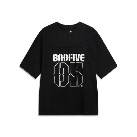 LI-NING李宁2025男子短袖T恤针织无领短TATSV547-3