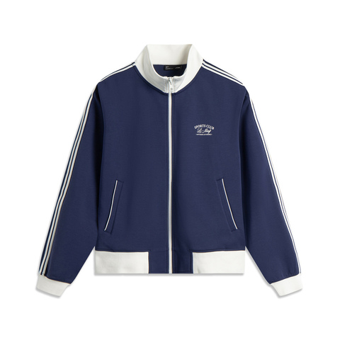 LI-NING李宁2025女子开衫无帽卫衣针织无帽外套AWDV930-1