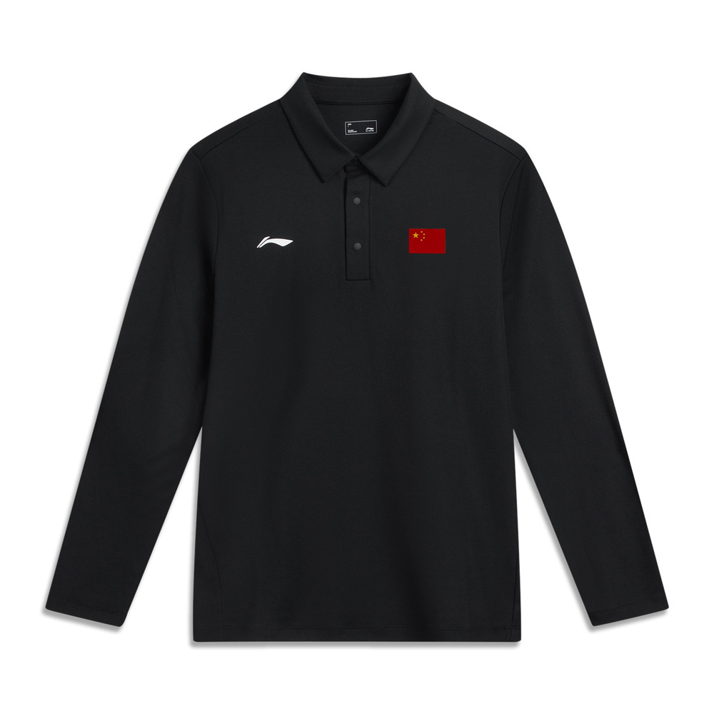 LI-NING李宁2025男子长袖POLO针织有领长TAPLV819-1