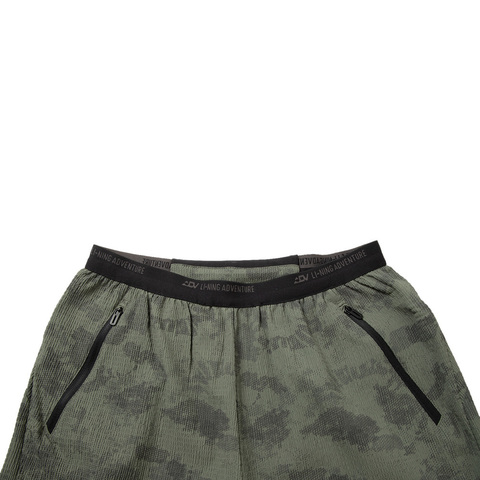 LI-NING李宁2025男子运动短裤梭织短裤AKSV413-5