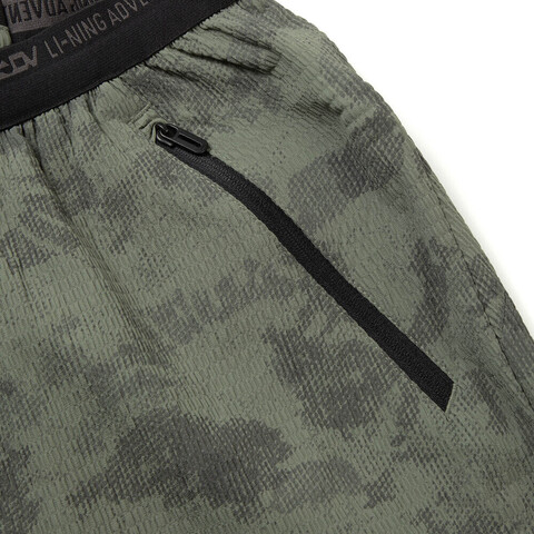 LI-NING李宁2025男子运动短裤梭织短裤AKSV413-5