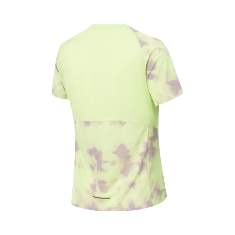 LI-NING李宁2025女子短袖T恤针织无领短TATSV094-8