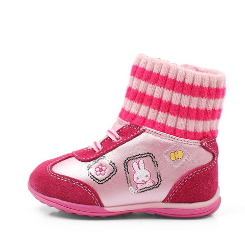 MIFFY/米菲冬季婴童桃红色毛皮靴MT85009