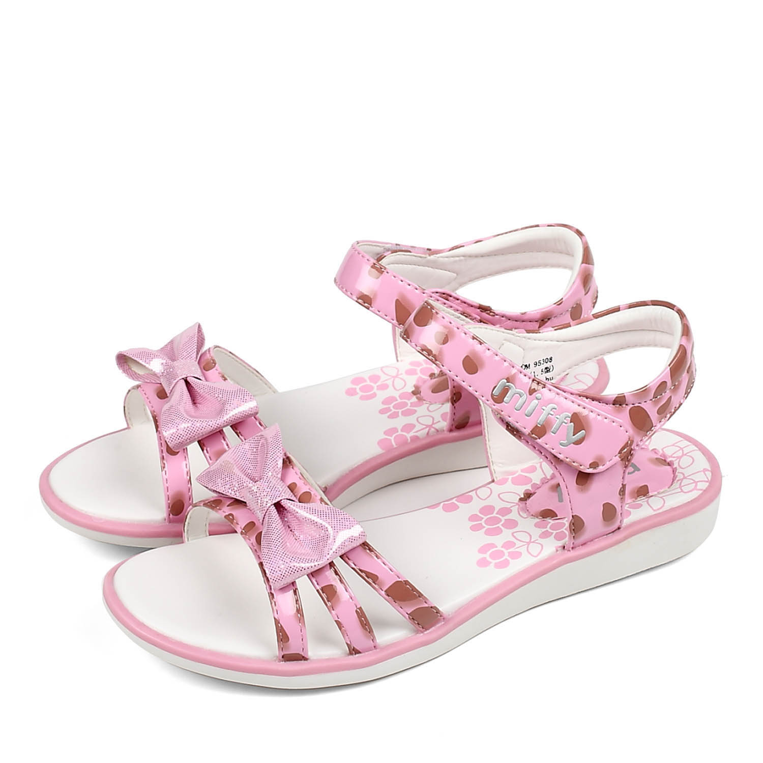 miffy/米菲2013夏季粉色pu女中童时尚凉鞋m95308