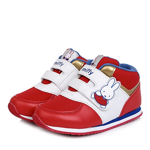 MIFFY/米菲童鞋冬季PU/纺织物红色运动鞋跑步鞋DM0278