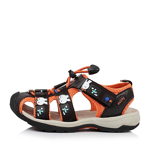 miffy米菲夏季pu织物男中童凉鞋沙滩凉鞋dm0080