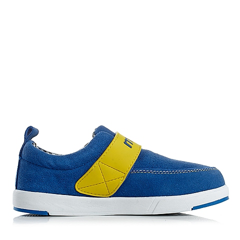 MIFFY/米菲春秋季蓝色绒面皮男中童板鞋跑步鞋DM0180