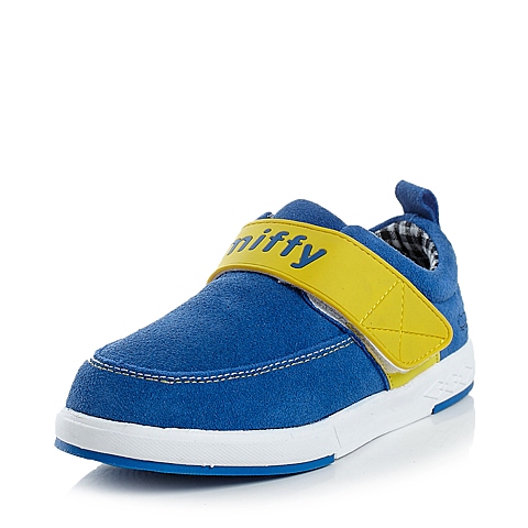 MIFFY/米菲春秋季蓝色绒面皮男中童板鞋跑步鞋DM0180