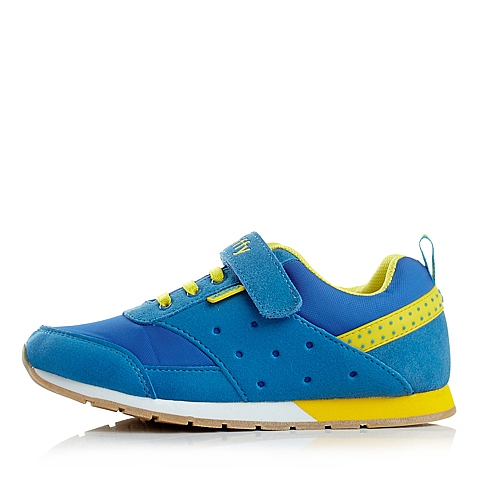 MIFFY/米菲春秋季蓝色绒面皮男中童运动鞋跑步鞋DM0163