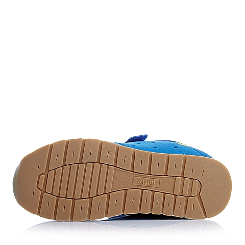 MIFFY/米菲春秋季蓝色绒面皮男中童运动鞋跑步鞋DM0163