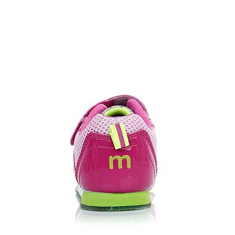 MIFFY/米菲童鞋春季新款PU/网布桃红女小童运动鞋跑步鞋DM0297