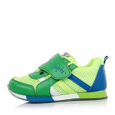 MIFFY/米菲童鞋春季新款PU/网布绿色小童运动鞋跑步鞋DM0297