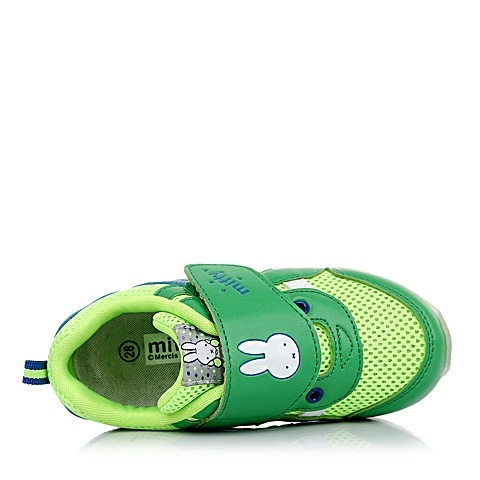 MIFFY/米菲童鞋春季新款PU/网布绿色小童运动鞋跑步鞋DM0297
