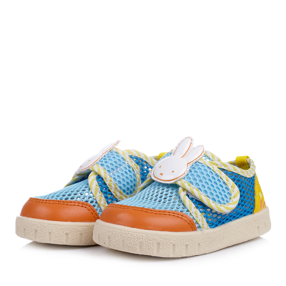 miffy/米菲童鞋2015春季新款pu/织物蓝色男婴幼童休闲鞋dm0294