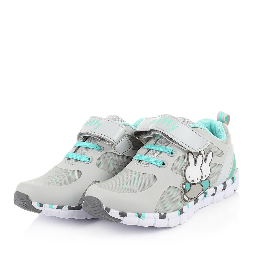 miffy/米菲童鞋2015春季新款pu/织物灰色男小童运动鞋dm0314