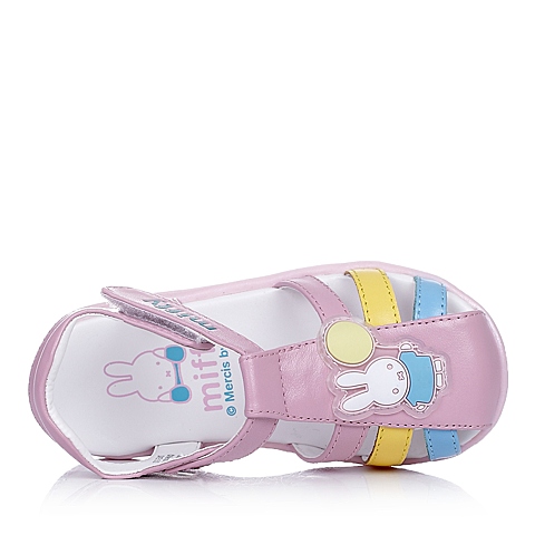MIFFY/米菲童鞋2015夏季新款牛皮粉色女婴幼童时尚凉鞋DM0383