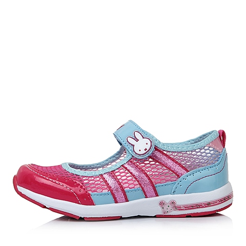 MIFFY/米菲童鞋2015夏季新款PU/纺织物拼色女小童时尚运动鞋DM0371