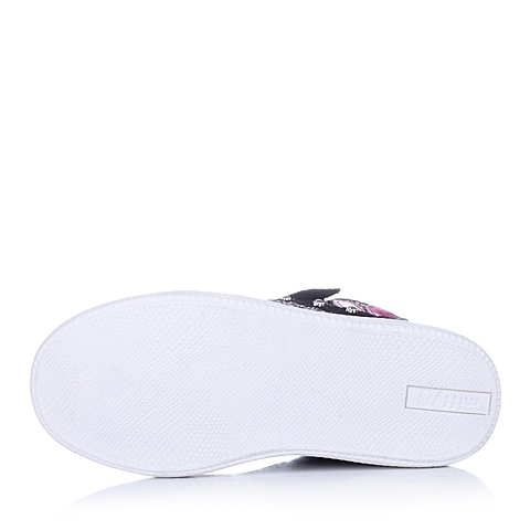 MIFFY/米菲童鞋2015秋季新品黑色反毛皮/PU女小中童休闲鞋板鞋DM0429