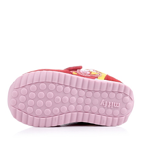 MIFFY/米菲冬季红色反毛皮/PU女婴幼童学步鞋DM0492