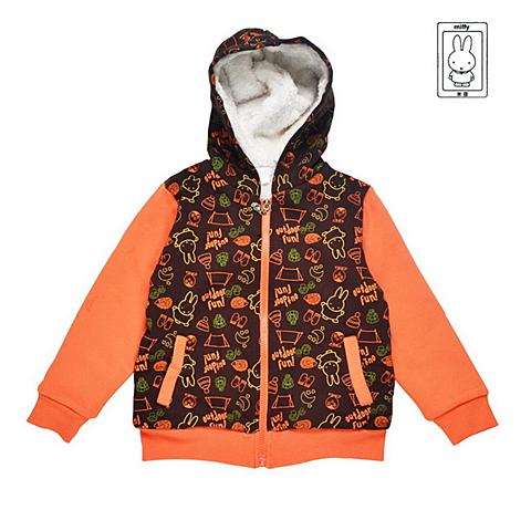 miffy米菲 童装 男童全棉加厚连帽运动衫外套 mf44c038