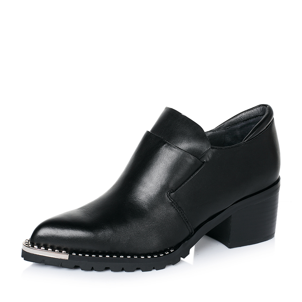 millie's/妙丽专柜同款牛皮时尚简约粗跟女深口单鞋LB425CM6