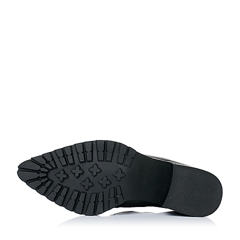 millie's/妙丽专柜同款牛皮时尚简约粗跟女深口单鞋LB425CM6