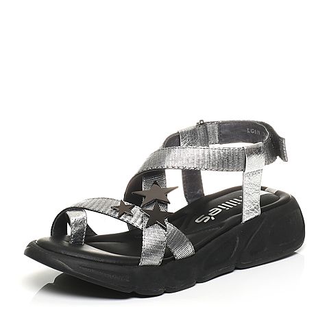 millie's/妙丽夏季专柜同款牛皮女凉鞋LG611BL7