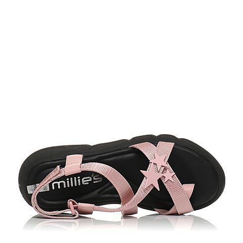 millie's/妙丽夏季专柜同款牛皮女凉鞋LG611BL7