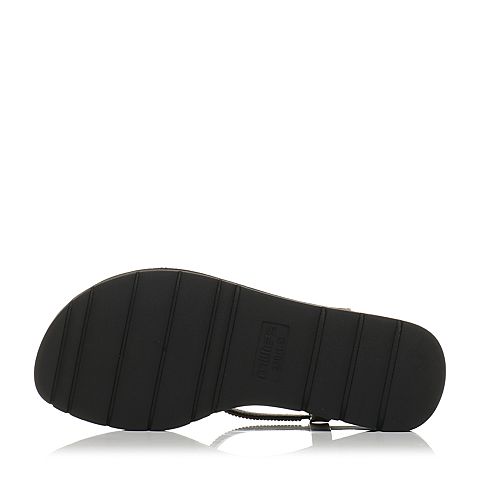 millie's/妙丽夏季专柜同款牛皮时尚平底女凉鞋17027BL7