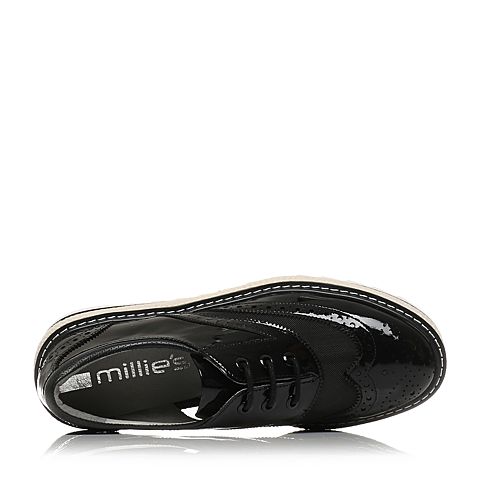 millie's/妙丽秋专柜同款牛皮网面镂空松糕女休闲鞋LYG23CM7