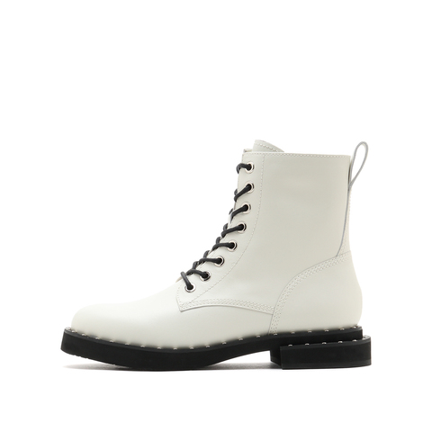 millie's/妙丽2021冬商场同款牛皮休闲马丁靴女短靴SCX21DD1