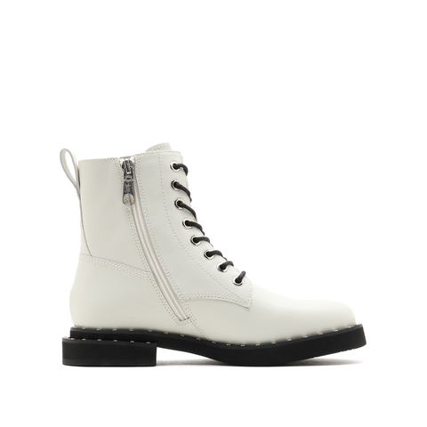 millie's/妙丽2021冬商场同款牛皮休闲马丁靴女短靴SCX21DD1