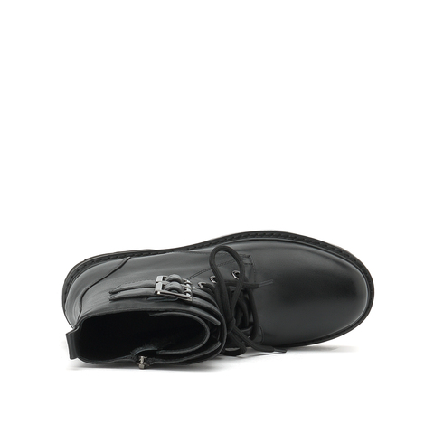 millie's/妙丽2021冬季新款牛皮时尚马丁靴女中靴0755DDZ1