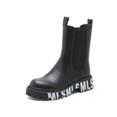 millie's/妙丽2021冬季新款牛皮时尚烟筒靴女靴78105DZ1