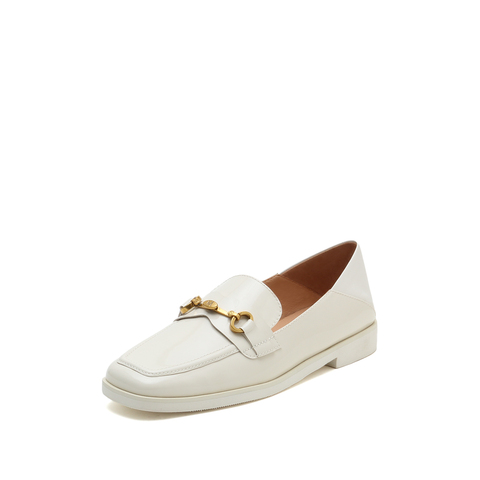 millie's妙丽2022春商场同款漆皮牛皮时尚乐福鞋女单鞋SEO11AA2