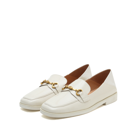 millie's妙丽2022春商场同款漆皮牛皮时尚乐福鞋女单鞋SEO11AA2