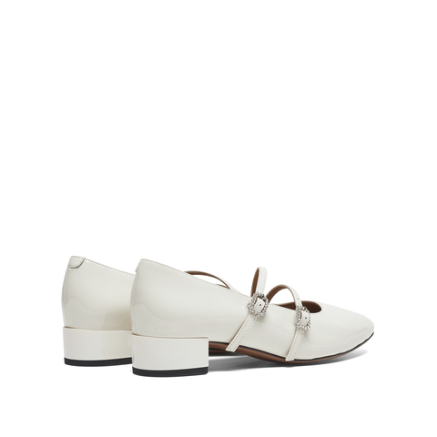 millie's妙丽2023春商场同款漆牛皮复古风玛丽珍女单鞋85001AQ3