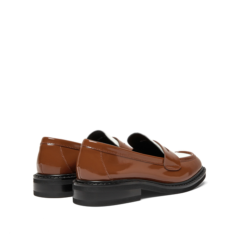 millie's妙丽2023春季新款牛皮学院风乐福鞋女单鞋55169AA3