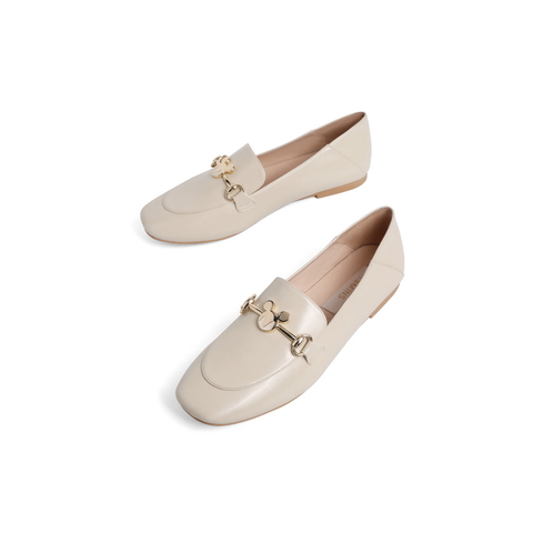 15mins2021春新商场同款简约套脚马衔扣休闲单鞋UK502AA1