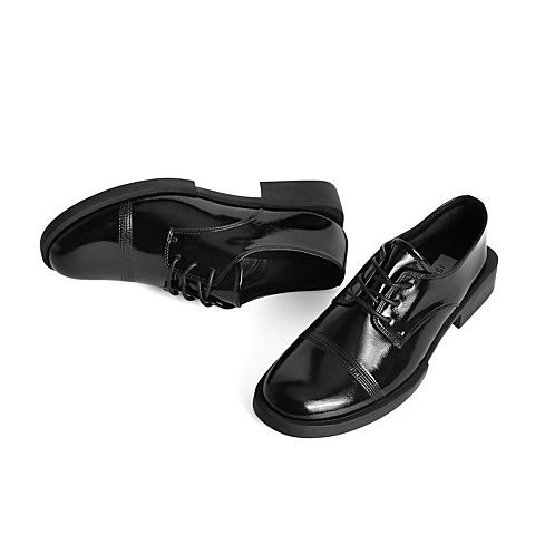 15MINS英伦小皮鞋女2021秋新商场同款时尚厚底单鞋US310CM1