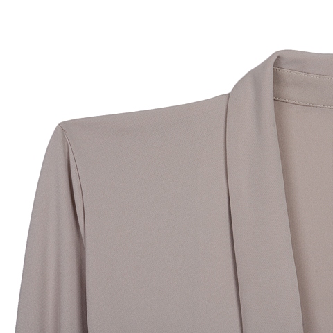 MOUSSY 专柜同款 女款米色不规则长袖夹克0106SY30-0830