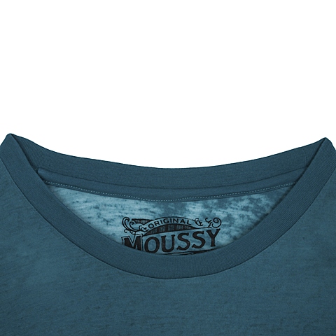 MOUSSY 专柜同款 女款绿色印花短袖T恤0106AQ90-5110